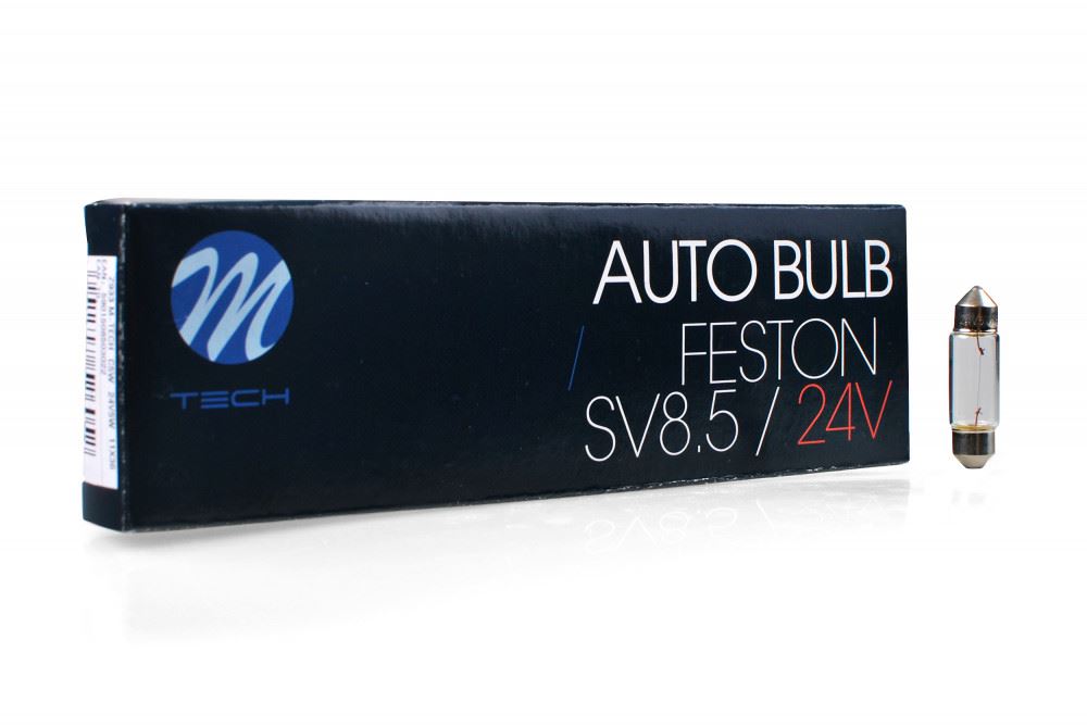 M-Tech C5W, SV8.5 36mm szofita halogén izzó 24V - 5W  1db (72Z933)