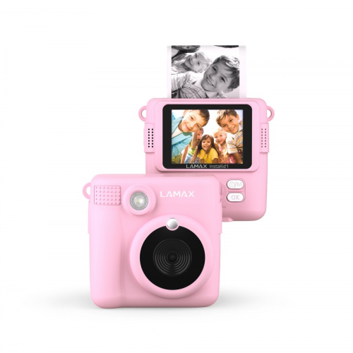 LAMAX InstaKid1 Pink Instant hőpapíros fényképezőgép LAMAX InstaKid1 Pink Instant hőpapíros fényképezőgép