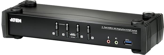 ATEN 4 Portos USB 3.0 4K DisplayPort KVM Switch (CS1924-AT-G) ATEN 4 Portos USB 3.0 4K DisplayPort KVM Switch (CS1924-AT-G)