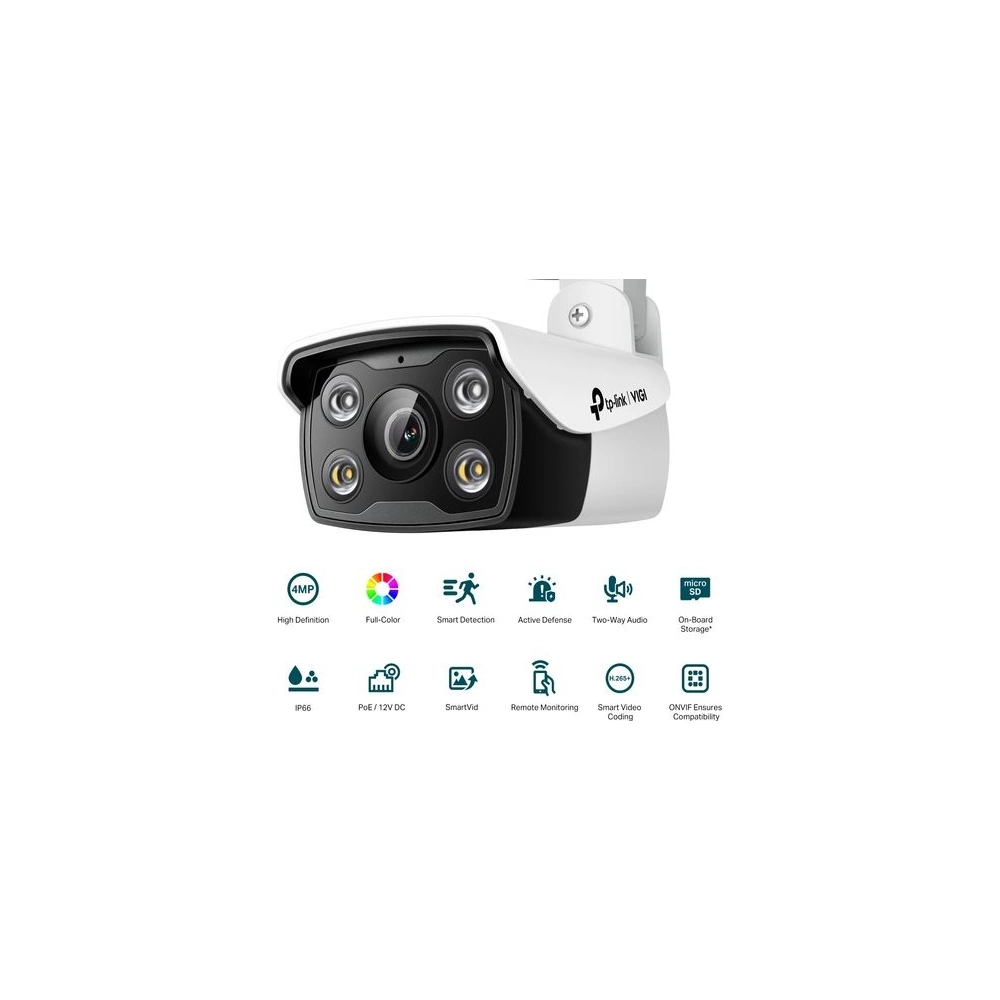 TPLink VIGI C340(4MM) IPCam Wlan kültéri csőkamera4MP IP67 H265+
