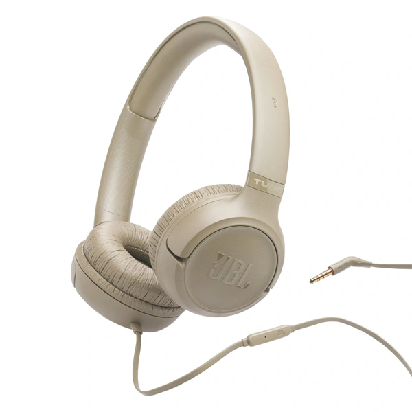 JBL T530 vezetékes mikrofonos fejhallgató Bézs