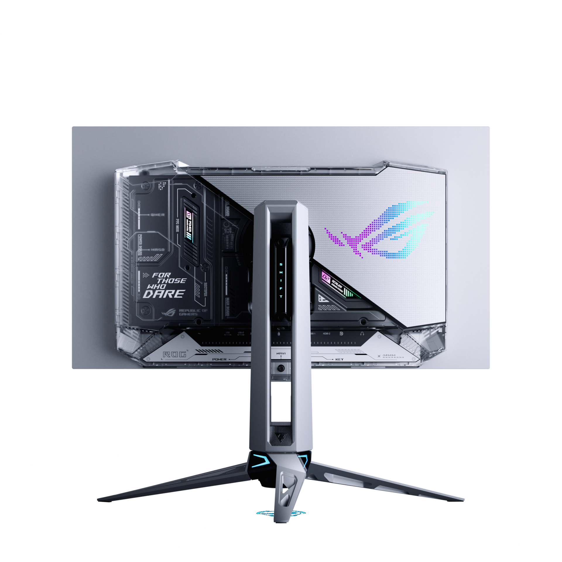 Asus 26,5" ROG Swift PG27AQWP-W Monitor - 2560x1440, QHD, OLED, 540Hz, 0,02ms, FreeSync, G-Sync, Pivot, RGB, Gamer, Szürke