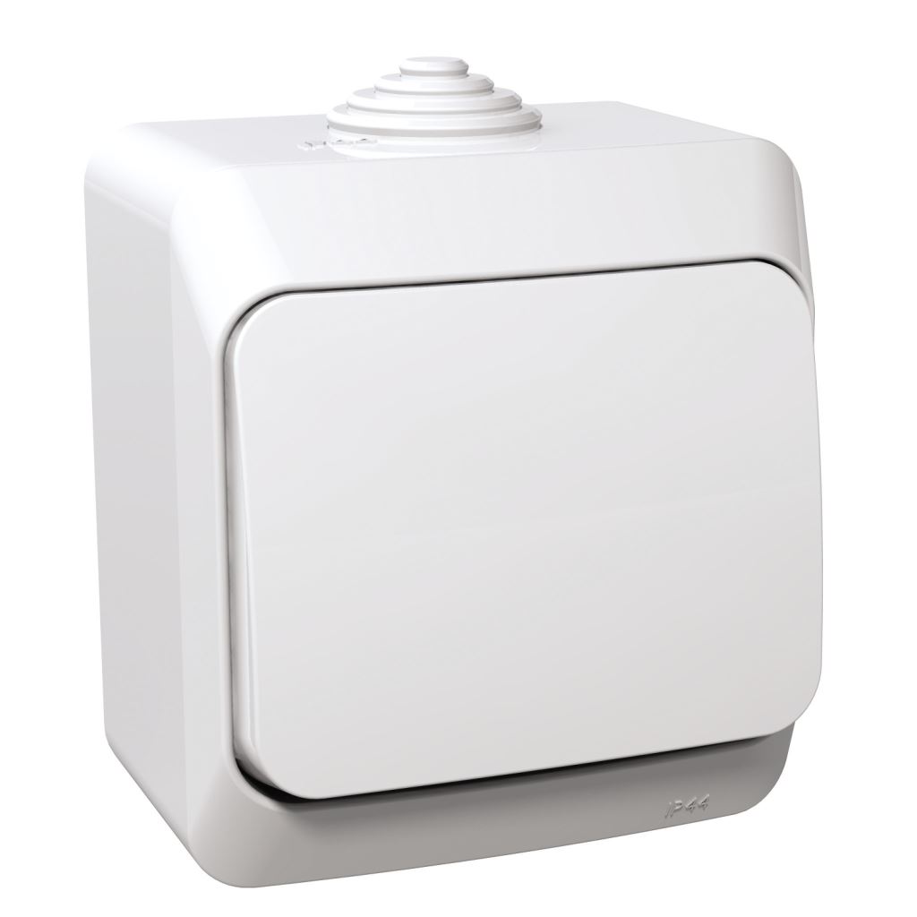 Schneider CEDAR PLUS Egypólusú kapcsoló IP44 fehér (101) (WDE000510) Schneider CEDAR PLUS Egypólusú kapcsoló IP44 fehér (101) (WDE000510)