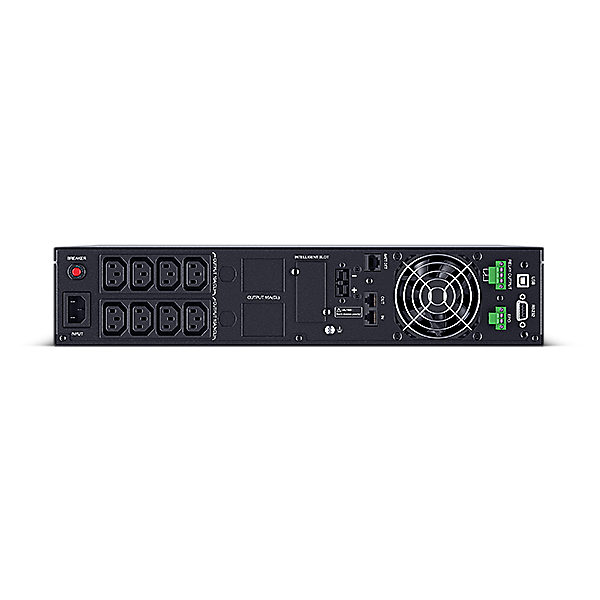 CYBERPOWER UPS, 2000VA/1800W, 8xC13, színes LCD, szünetmentes, tiszta színuszos, online kettős konverzió, rack/tower