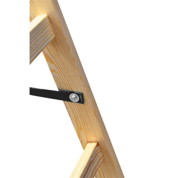 DRABEST STANDARD 2x7 lépcsős fa létra, összecsukható