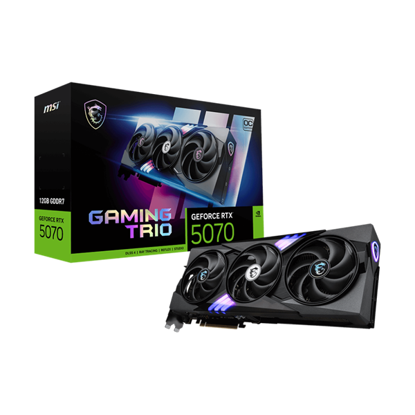 MSI PCI-Ex16x nVIDIA RTX 5070 GAMING TRIO 12GB DDR7 OC Videokártya 