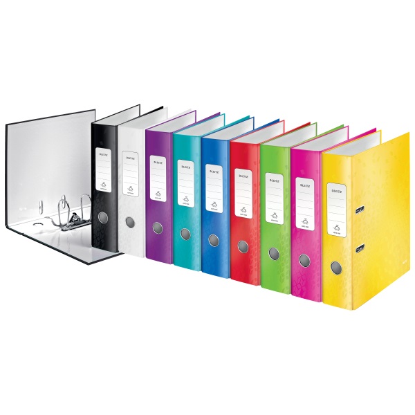 Leitz 180 fok Wow A4 8cm fekete iratrendező
