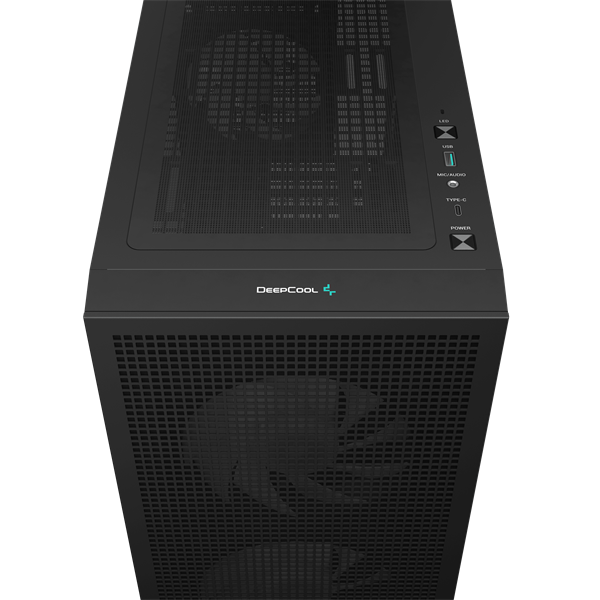DeepCool    CH360 DIGITAL fekete  Mini-ITX / Micro-ATX  A-RGB Számítógépház fekete 