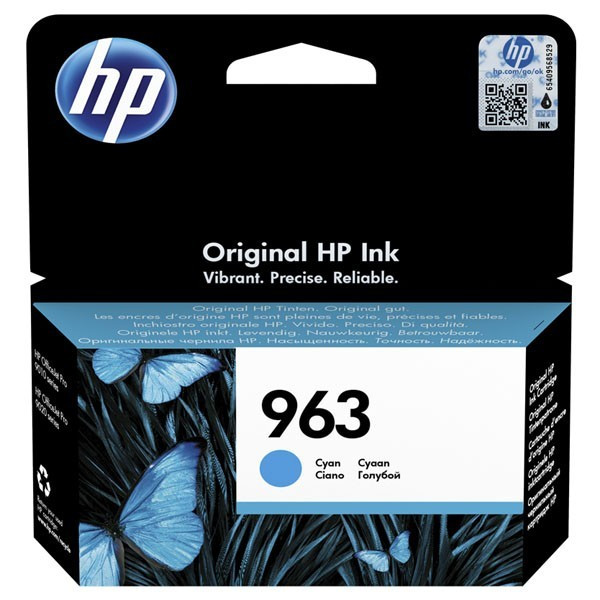 HP 963 Tintapatron Eredeti Cián 3JA23AE Nyomtatópatron