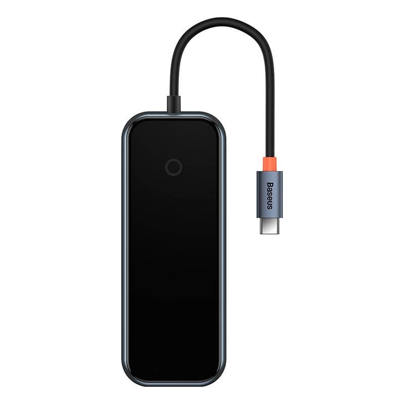 Baseus AcmeJoy 5 az 1-ben Hub USB-C - 2xUSB 3.0 USB 2.0 USB-C PD HDMI sötétszürke (WKJZ010213) Baseus AcmeJoy 5 az 1-ben Hub USB-C - 2xUSB 3.0 USB 2.0 USB-C PD HDMI sötétszürke (WKJZ010213)