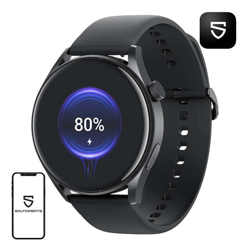 Soundpeats Watch 4 okosóra Fekete 