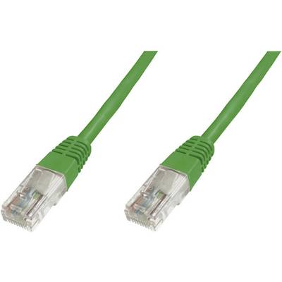 RJ45 Hálózat csatlakozókábel CAT 6 U/UTP 1x RJ45 dugó - 1x RJ45 dugó 1 m Zöld UL minősített Digitus RJ45 Hálózat csatlakozókábel CAT 6 U/UTP 1x RJ45 dugó - 1x RJ45 dugó 1 m Zöld UL minősített Digitus