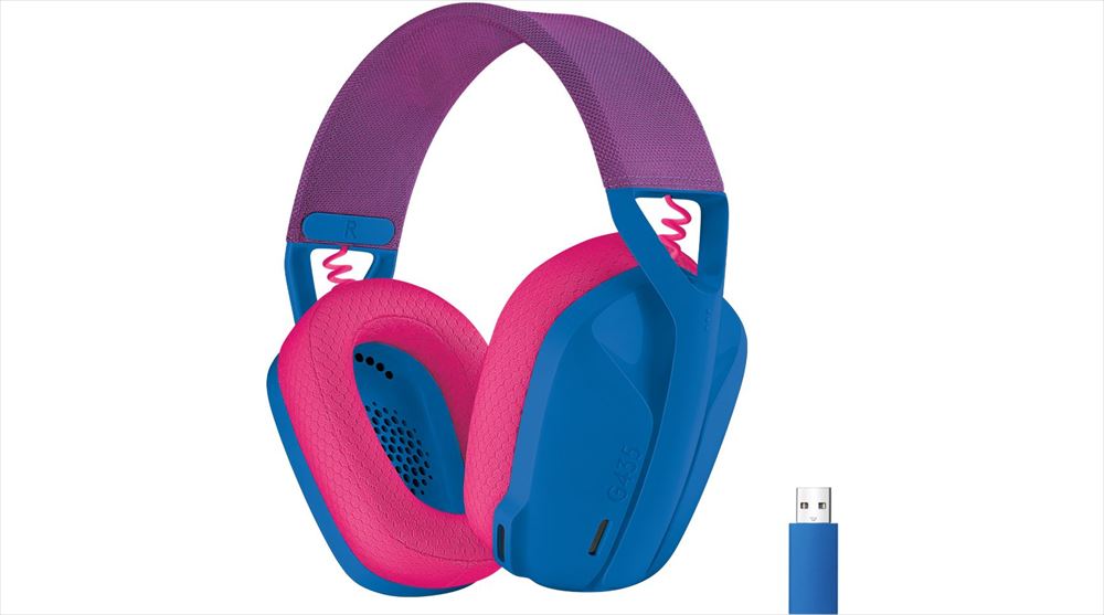 Logitech G435 Lightspeed Wireless kék gamer headset + Logitech G Pro Hero Gaming USB egér (991-000527)