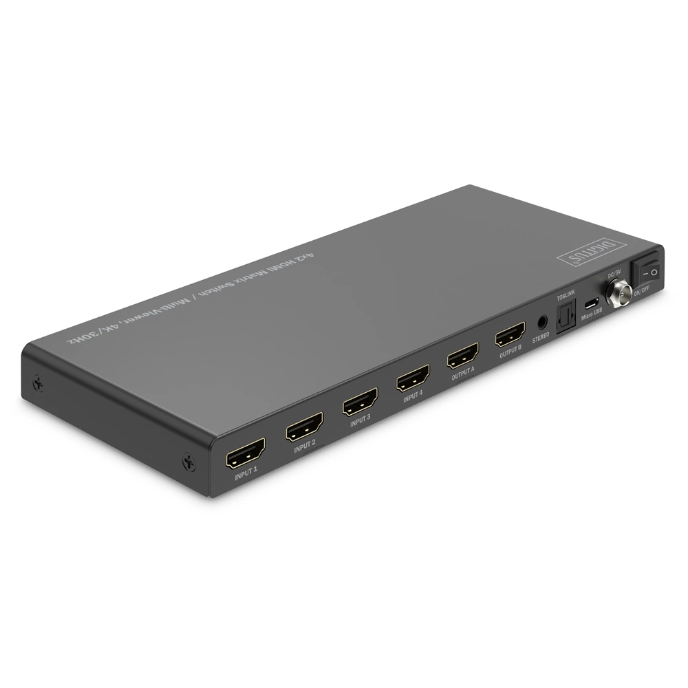 Digitus 4x2 HDMI Matrix Switch / Multi-Viewer 4K
