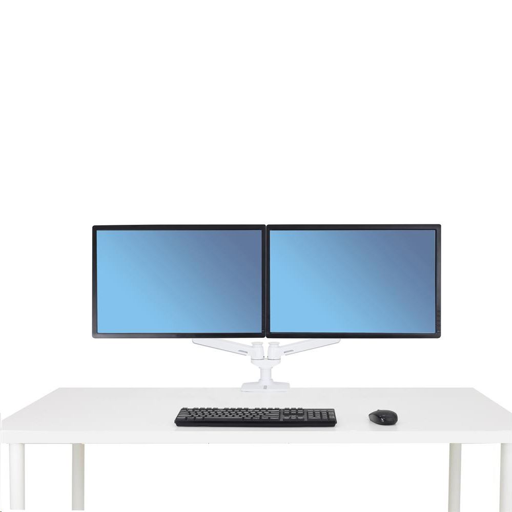 Ergotron LX Dual Side-by-Side Arm monitortartó asztali kar 27" fehér (45-491-216)