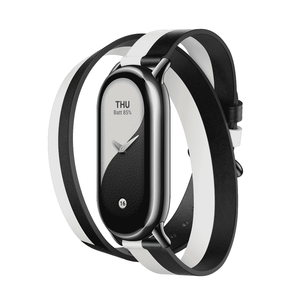 Xiaomi Smart Band 8 Double Wrap Strap szíj  BHR7311GL Fekete-fehér