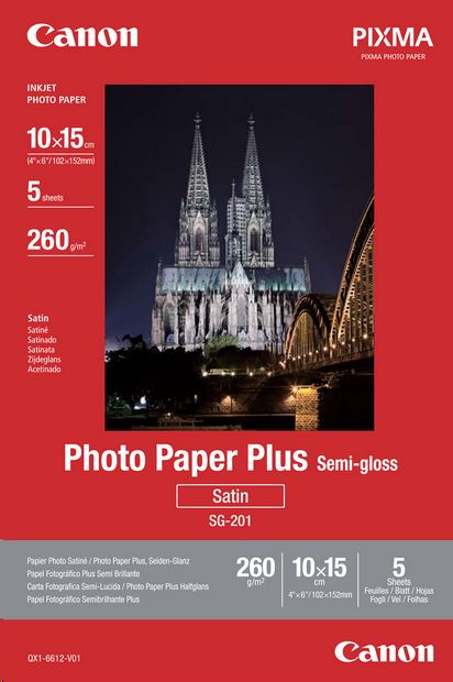 Canon SG-201 10x15cm 5ív félfényes 260g (1686B072) Canon SG-201 10x15cm 5ív félfényes 260g (1686B072)