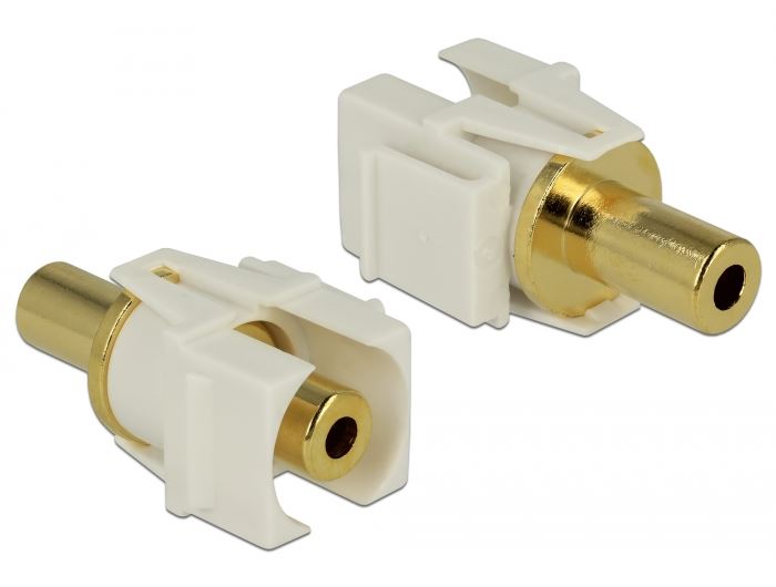Delock keystone modul 3.5mm sztereo jack alj > 3.5 sztereo jack alj (86336)