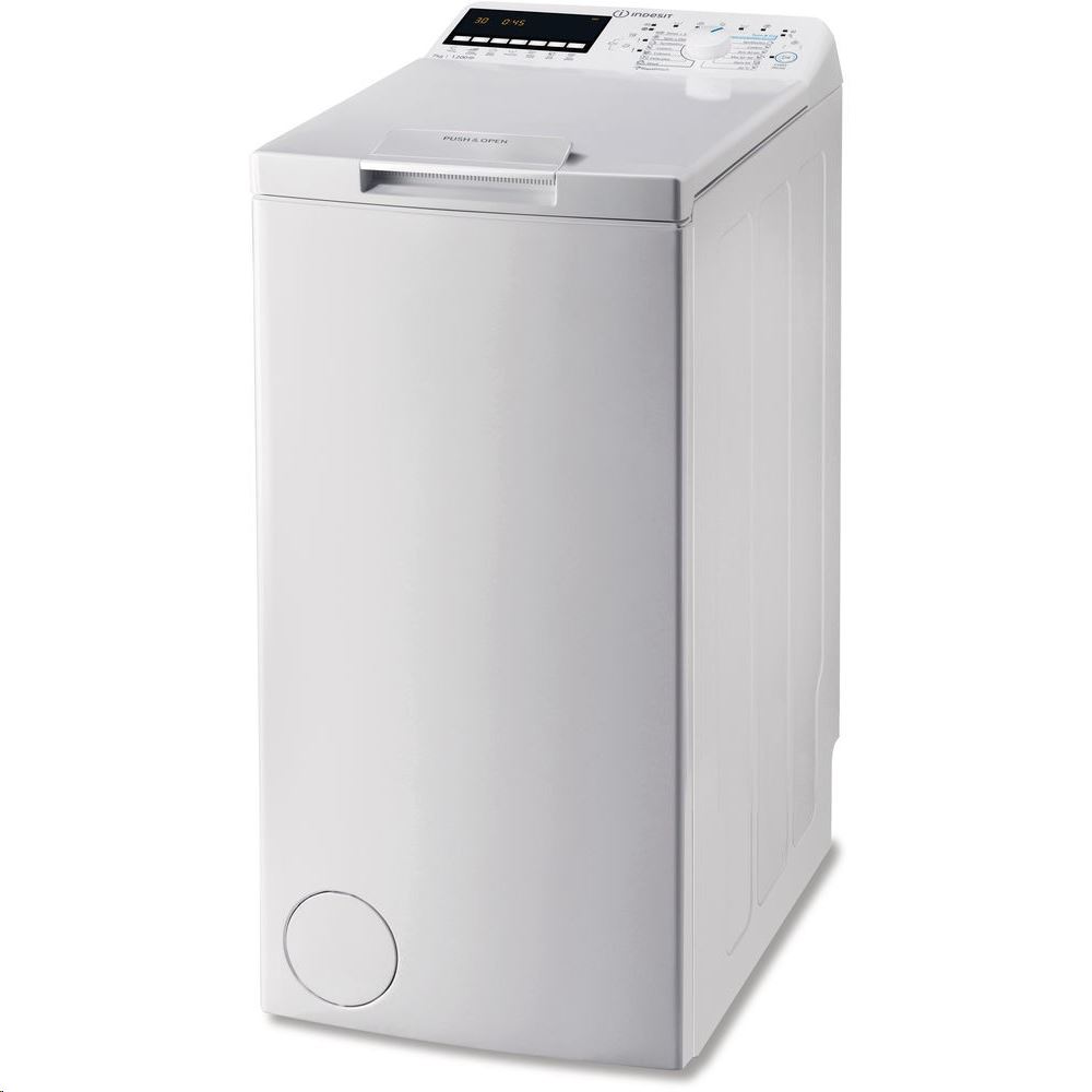 Indesit BTW B7220P EU/N Felültöltős keskeny mosógép - 7kg, 1200 ford./perc, E Energiaosztály, Extra Mosás opció Indesit BTW B7220P EU/N Felültöltős keskeny mosógép - 7kg, 1200 ford./perc, E Energiaosztály, Extra Mosás opció