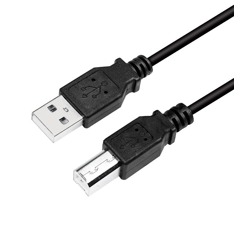 Logilink USB 2.0 kábel, AM to BM, fekete, 2m Logilink USB 2.0 kábel, AM to BM, fekete, 2m