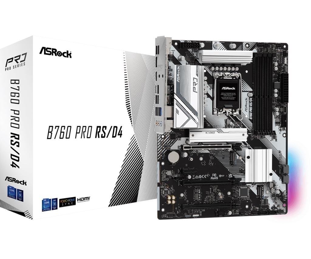 ASRock B760 Pro RS/D4 alaplap (90-MXBL80-A0UAYZ) ASRock B760 Pro RS/D4 alaplap (90-MXBL80-A0UAYZ)