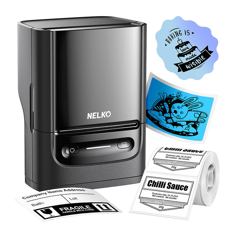 Nelko PM220 Címkenyomtató Fekete