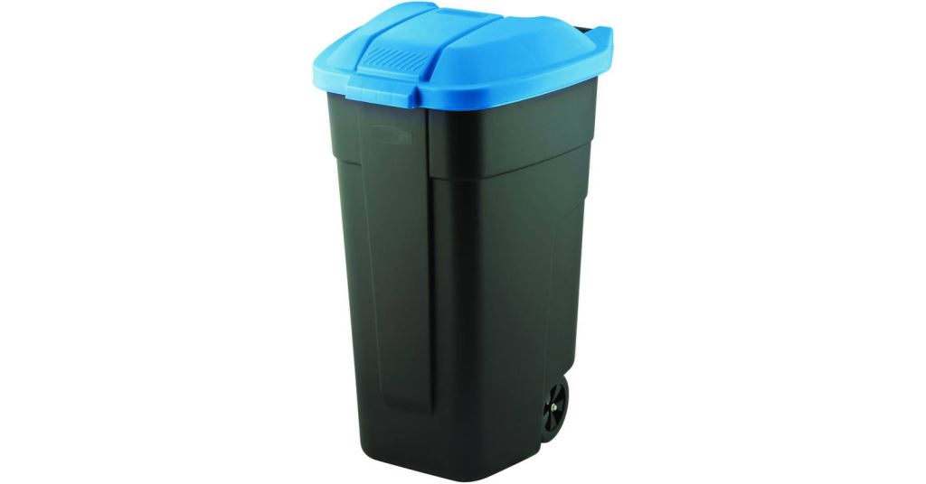 Curver görgős szemetes 110l kék/fekete (214127) Curver görgős szemetes 110l kék/fekete (214127)