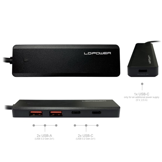 LC Power LC-HUB-U3-4-C 4 port USB 3.2 USB 