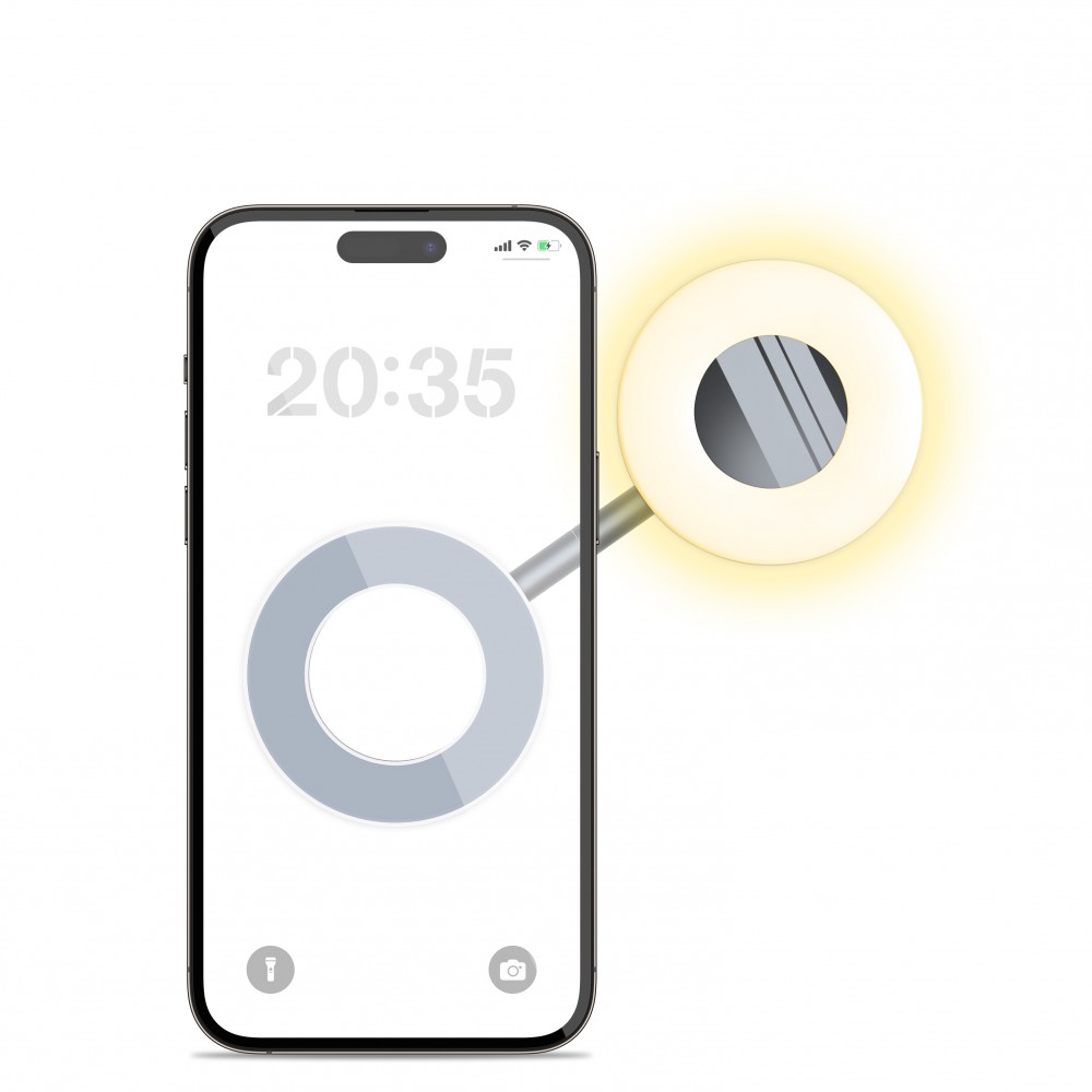 Összecsukható mágneses LED lámpa mobiltelefonhoz Fehér