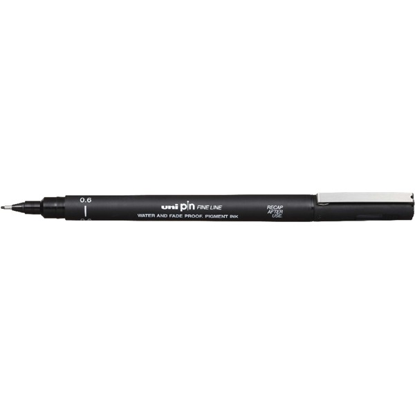 Uni PIN 0,6 mm fekete rajzmarker Uni PIN 0,6 mm fekete rajzmarker