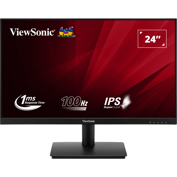 ViewSonic Monitor 23,8" - VA240-H (IPS, 16:9, 1920x1080, 100Hz, 1ms, 250cd/m2, D-sub, HDMI, VESA)