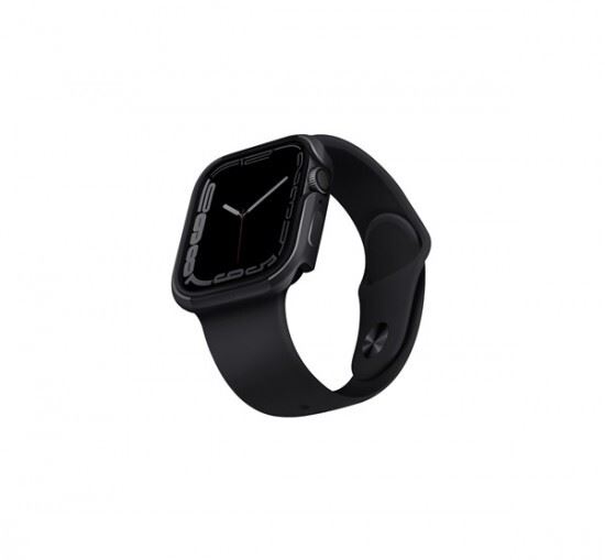 Uniq Valencia Apple Watch 41mm/40mm aluminium tok, fekete (UNIQ-41MM-VALGRP)