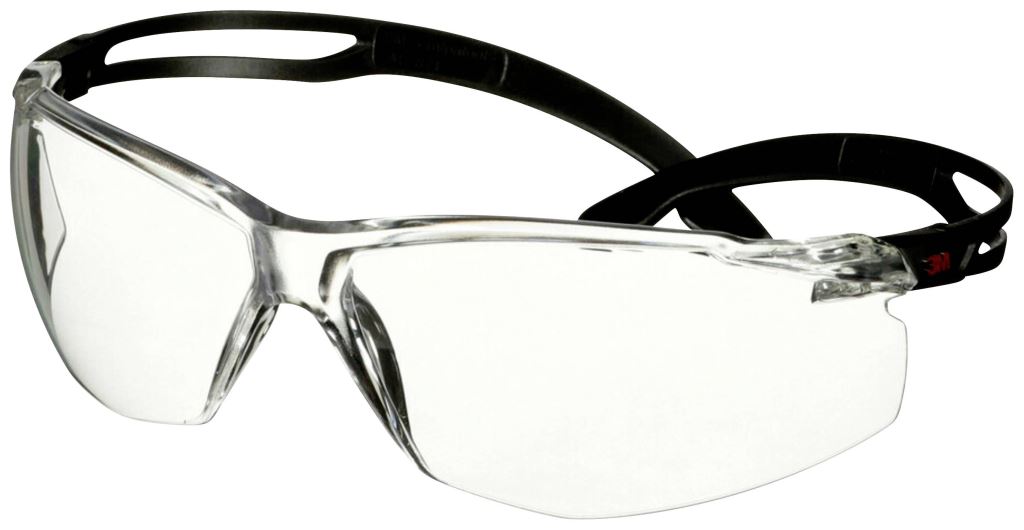 3M SecureFit SF501AF-BLK védőszemüveg, párásodásmentes, karcálló, átlátszó lencse, fekete
