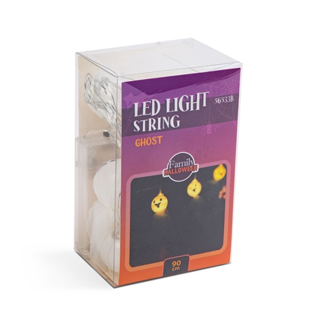 HALLOWEEN-I LED-ES FÉNYFÜZÉR, SZELLEM HALLOWEEN-I LED-ES FÉNYFÜZÉR, SZELLEM