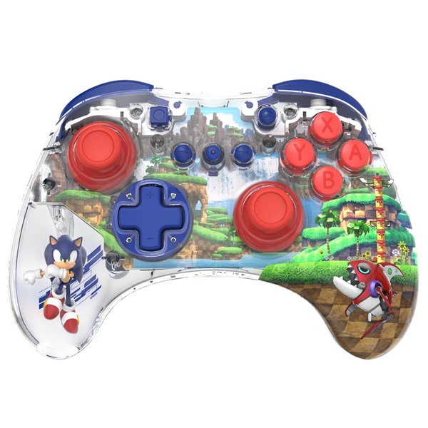 PDP 500-234-SON REALMz Nintendo Switch LED Sonic: Green Hill Zone vezeték nélküli kontroller PDP 500-234-SON REALMz Nintendo Switch LED Sonic: Green Hill Zone vezeték nélküli kontroller