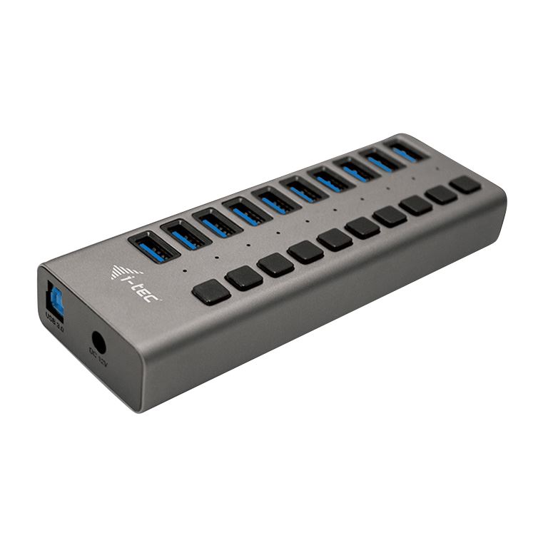 i-tec Charging USB 3.0 Hub 10 port + Power Adapter 48 W fekete (U3CHARGEHUB10) i-tec Charging USB 3.0 Hub 10 port + Power Adapter 48 W fekete (U3CHARGEHUB10)