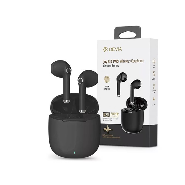 Devia ST361999 Joy A13 fekete True Wireless Bluetooth fülhallgató Devia ST361999 Joy A13 fekete True Wireless Bluetooth fülhallgató