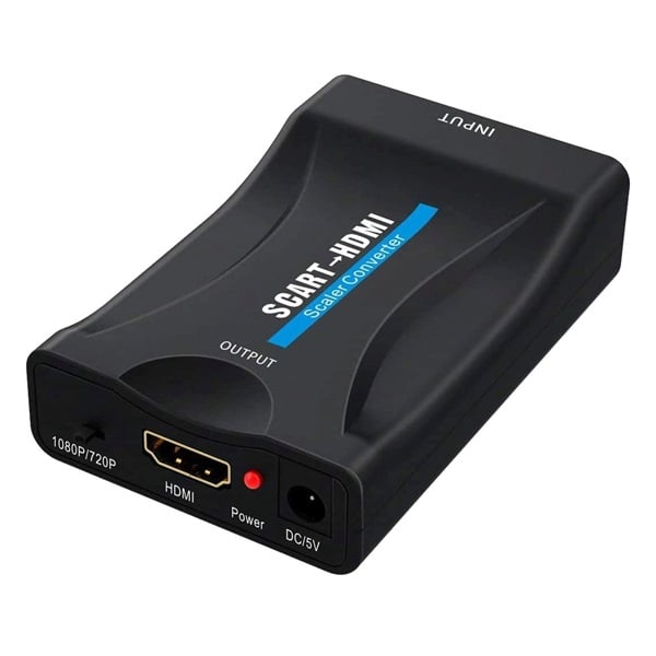 PremiumCord Konverter, Scart - HDMI, 1080p, 230V tápellátással, F/F, Fekete (KHSCART02) PremiumCord Konverter, Scart - HDMI, 1080p, 230V tápellátással, F/F, Fekete (KHSCART02)