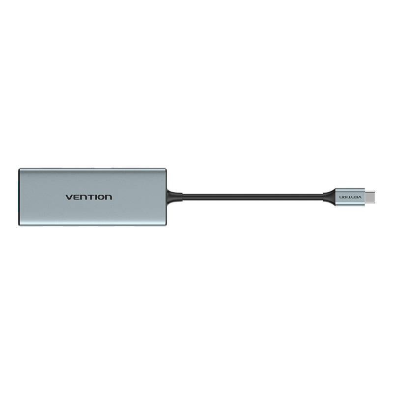 USB-C to HDMI, 3x USB 3.0, SD, TF, PD Hub Vention TOPHB 0.15m Gray USB-C to HDMI, 3x USB 3.0, SD, TF, PD Hub Vention TOPHB 0.15m Gray