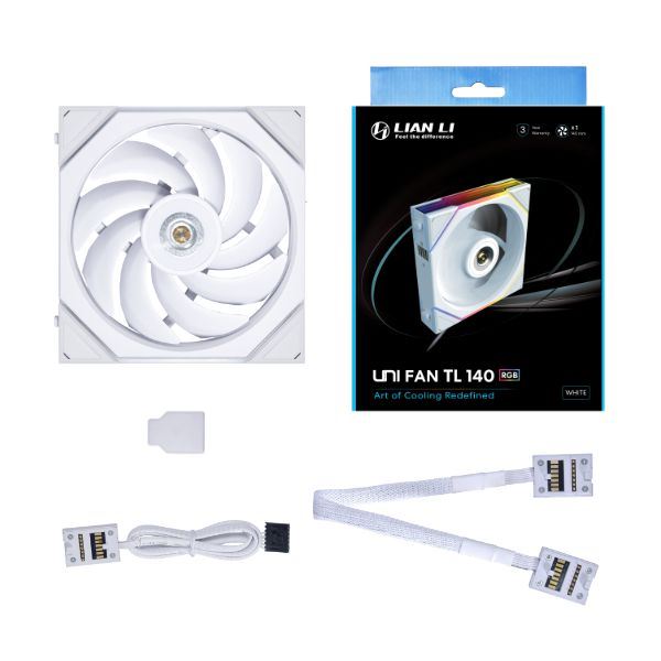 Lian Li UNI FAN TL 140 ház hűtő ventilátor fehér  14TL1W 