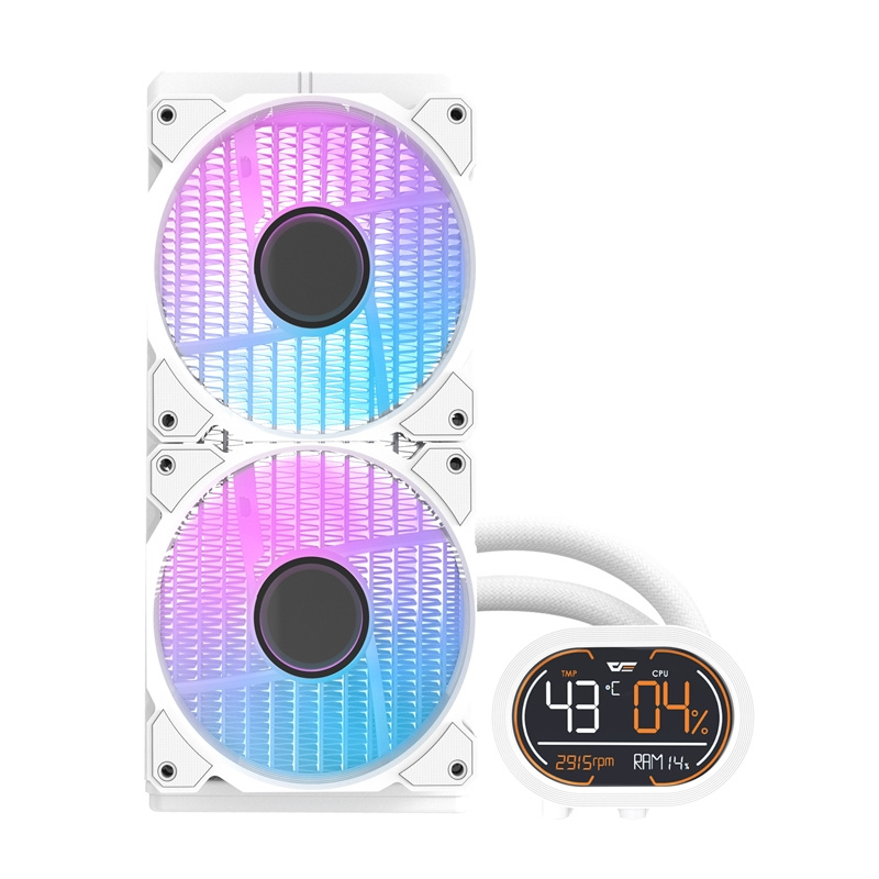 Darkflash DH240D CPU vízhűtő Fehér 