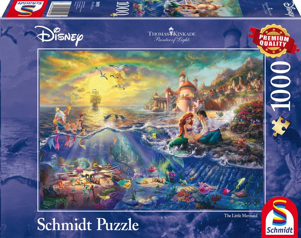 Schmidt Disney Ariel a kis hableány 1000 db-os puzzle Schmidt Disney Ariel a kis hableány 1000 db-os puzzle