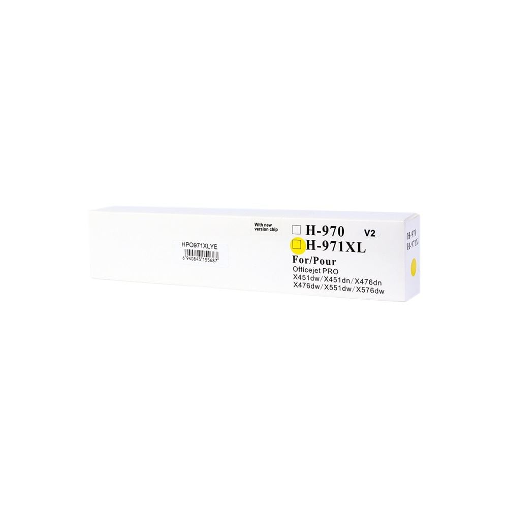 Orink utángyártott HP 971XL/CN628AE tintapatron sárga (HPO971XLYE)