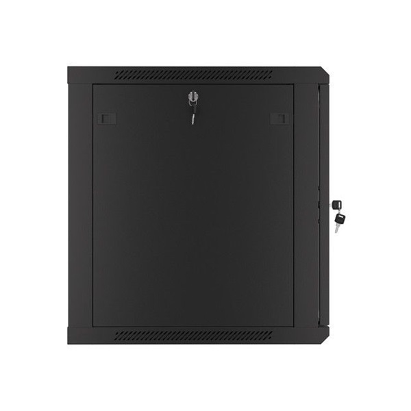 Lanberg 12U 19" fali rack szekrény 600x600mm fekete (WF01-6612-10B)