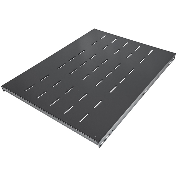 Manhattan Rackszekrény polc  712576  19" 1U  fix  600 mm mély Fekete 