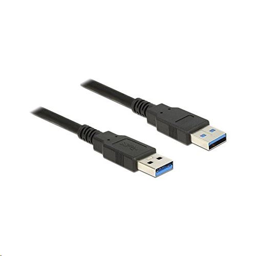Delock 85064 USB 3.0 Type-A apa > USB 3.0 Type-A apa kábel, 5m, fekete Delock 85064 USB 3.0 Type-A apa > USB 3.0 Type-A apa kábel, 5m, fekete