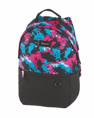 Pulse Cloud hátizsák notebook tartóval fekete-színes foltok Pulse Cloud hátizsák notebook tartóval fekete-színes foltok