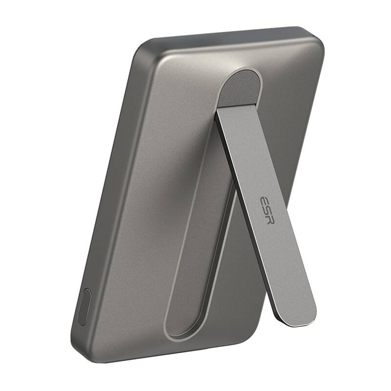 ESR Qi2 MagSlim 5000 mAh mágneses powerbank állvánnyal Homok 