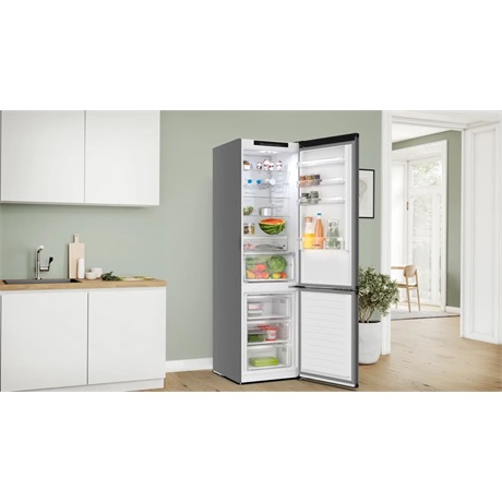 Bosch KGN39OCAF Alulfagyasztós hűtőszekrény, A energiaosztály, Cast Iron