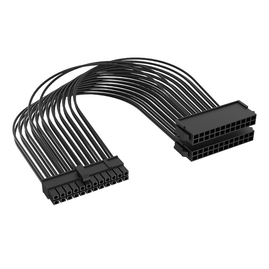  Akasa ATX 24P Male to Dual ATX 24P Female 2 Pack   AK-CBPW25-KT02 Tápkábel  